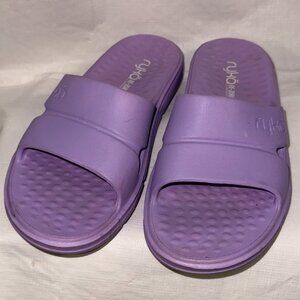 Ryka Restore Re-Zorb Lite Recovery Slide Sandals - Lilac Purple Size 6